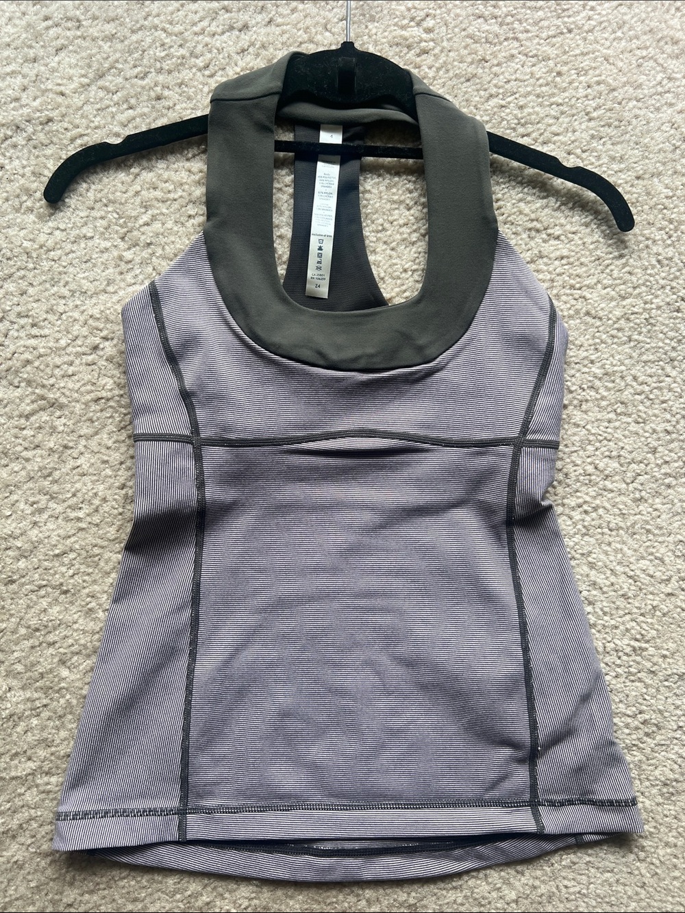 lululemon - Scoop Neck Tank - Gray & Purple - Size 4 - New With Tags